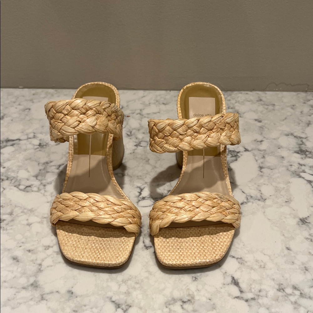 Dolce Vita Braided Sandals in Cream